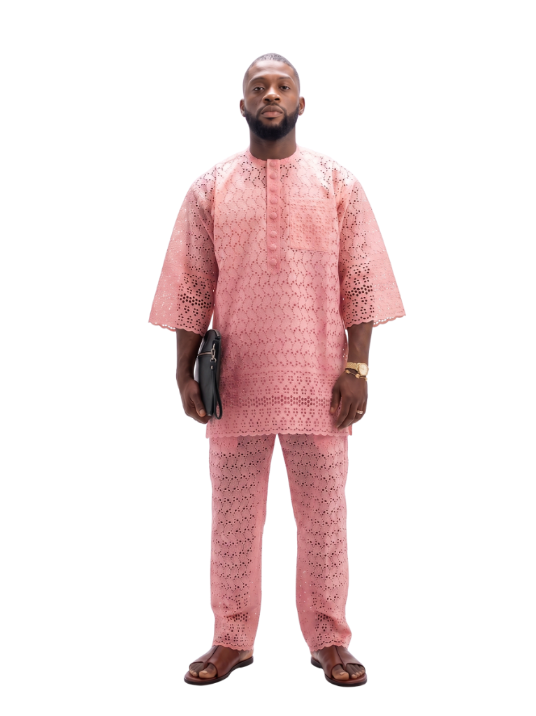 Premium Pink Dry Lace Set