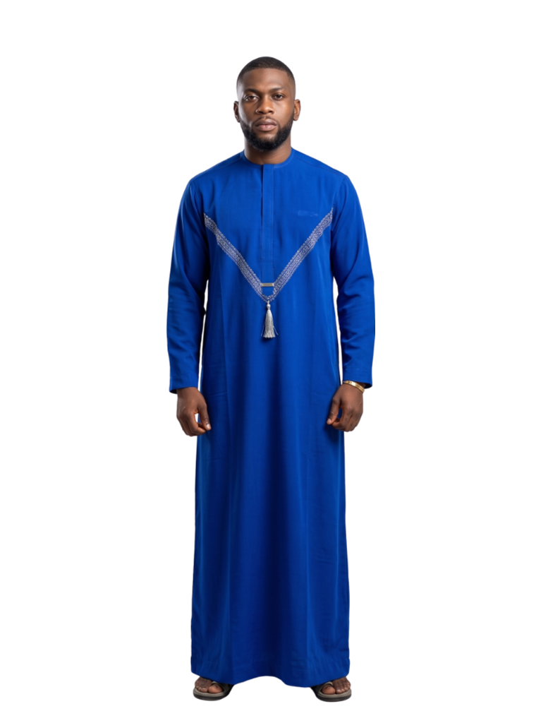 Royal Blue Prestige Jalabiya Set